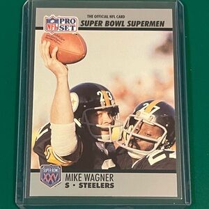 Mike Wagner #114 1990 Pro Set [Super Bowl 160] Football Trading Card